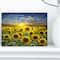 Designart - Field of Blooming Sunflowers - Large Flower Canvas Wall Art